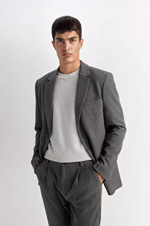 Regular Fit Ceket Yaka Blazer Ceket