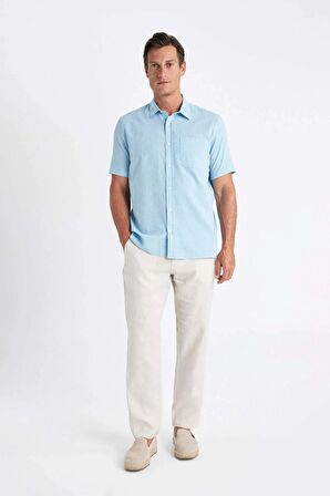 DeFacto Regular Fit Yazlık Polo Yaka Kısa Kollu Gömlek D4497AX24SMBE281