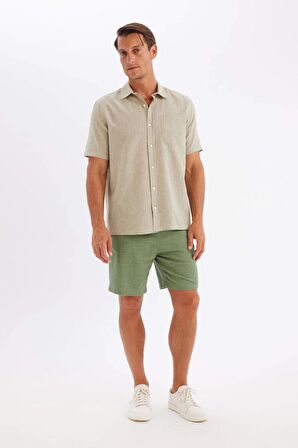DeFacto Regular Fit Polo Yaka Kısa Kollu Gömlek D4497AX24SMKH397
