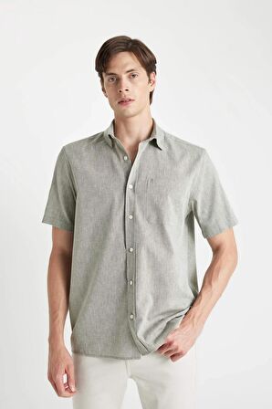 DeFacto Regular Fit Yazlık Polo Yaka Kısa Kollu Gömlek D4498AX24SMKH277