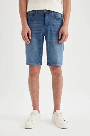 DeFacto Regular Fit Jean Bermuda Şort D3988AX24SMNM28