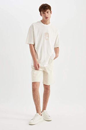 DeFacto Straight Fit Jean Bermuda Şort D3936AX24SMBG700