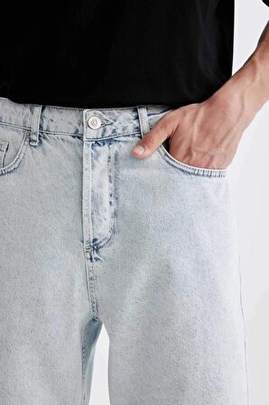 DeFacto Straight Fit Jean Bermuda Şort D3955AX24SMNM63