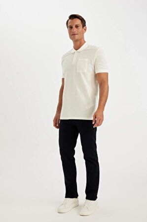 DeFacto New Regular Fit Kısa Kollu Pike Basic Düz Polo Tişört D4610AX24SMER98