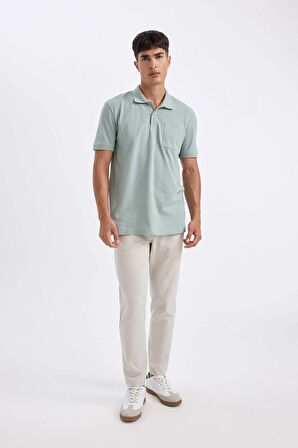 DeFacto New Regular Fit Kısa Kollu Pike Basic Düz Polo Tişört D4610AX24SMGR488
