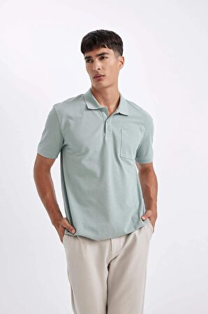 DeFacto New Regular Fit Kısa Kollu Pike Basic Düz Polo Tişört D4610AX24SMGR488