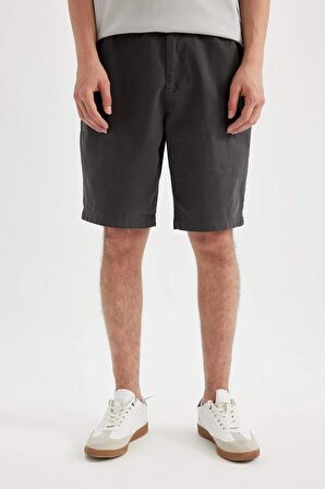 DeFacto Regular Fit Gabardin Bermuda Şort D2899AX24HSAR231