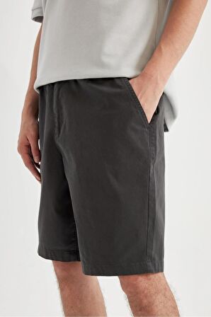 DeFacto Regular Fit Gabardin Bermuda Şort D2899AX24HSAR231