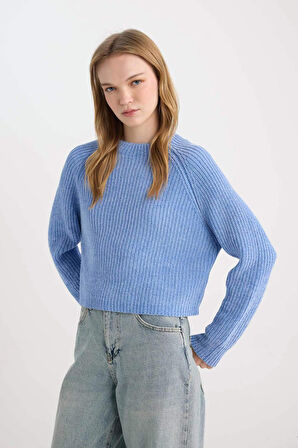 DeFacto Regular Fit Yarım Balıkçı Yaka Triko Kazak C6234AX24CWBE745