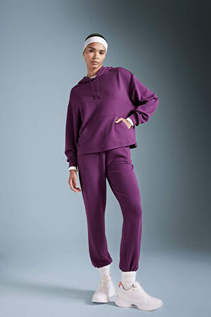 DeFactoFit Sporcu Jogger Eşofman Altı Standart Fit Modal Çift Cepli Basic Düz B1794AX24AUPR303
