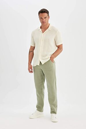 DeFacto Relax Fit Düz Paça Pamuklu Pantolon D2972AX24SMGN824