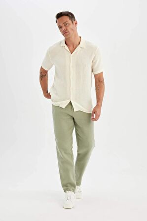 DeFacto Relax Fit Düz Paça Pamuklu Pantolon D2972AX24SMGN824