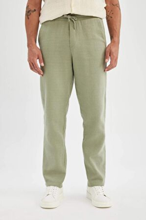 DeFacto Relax Fit Düz Paça Pamuklu Pantolon D2972AX24SMGN824