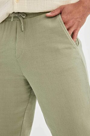 DeFacto Relax Fit Düz Paça Pamuklu Pantolon D2972AX24SMGN824