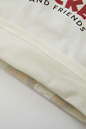 DeFacto Erkek Bebek Disney Mickey & Minnie Bisiklet Yaka Kısa Kollu Tişört D1477A524SMER98