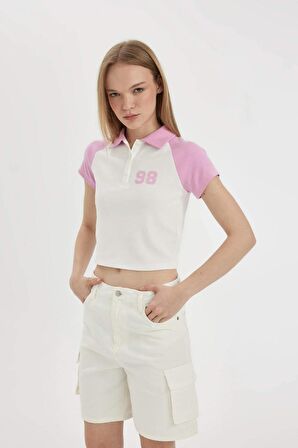 DeFacto Coool Fitted Baskılı Kısa Kollu Tişört D1093AX24SMPN450