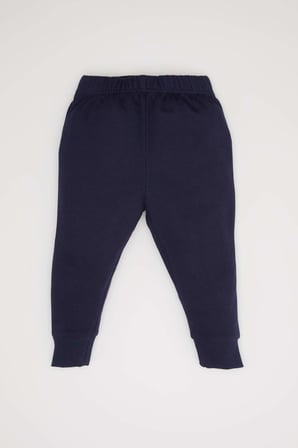 Erkek Bebek 2'li Takım Baskılı Bisiklet Yaka Sweatshirt Üst Jogger Eşofman Altı