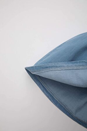 DeFacto Kız Bebek Kolsuz Jean Elbise C3576A524SMNM28