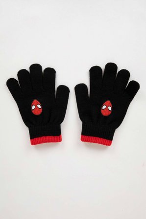 DeFacto Erkek Çocuk Marvel Spiderman Triko Eldiven X9305A624WNBK32