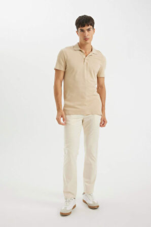 DeFacto Regular Fit Normal Kesim Yazlık Düz Paça Chino Kanvas Pantolon D1526AX24SMBG220