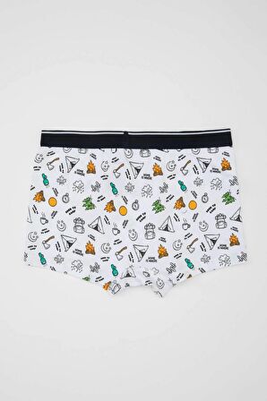 DeFacto Erkek Çocuk Desenli 3'lü Boxer C7755A824SMWT34