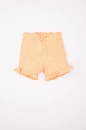 DeFacto Kız Bebek Comfort Fit Waffle Şort A8043A524SMOG293