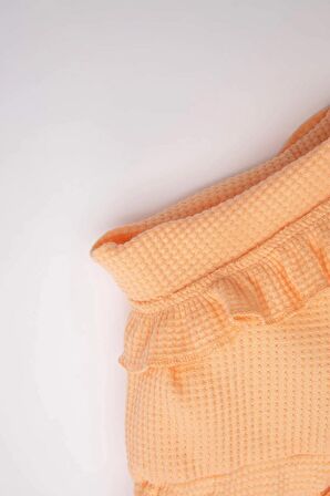 DeFacto Kız Bebek Comfort Fit Waffle Şort A8043A524SMOG293