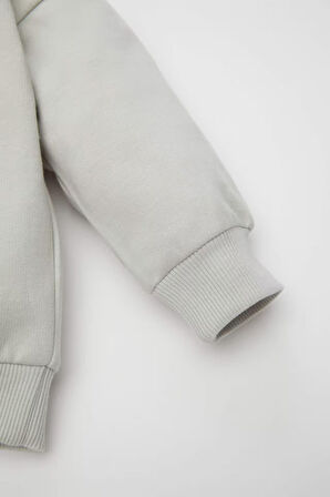 DeFacto Erkek Bebek 2'li Takım Baskılı Bisiklet Yaka Sweatshirt Jogger Eşofman Altı D0718A524AUGR503