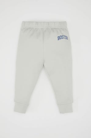 DeFacto Erkek Bebek 2'li Takım Baskılı Bisiklet Yaka Sweatshirt Jogger Eşofman Altı D0718A524AUGR503