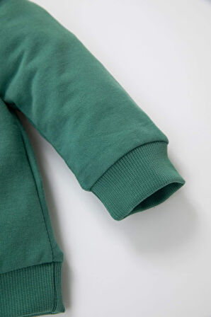 DeFacto Erkek Bebek %100 Pamuk Bisiklet Yaka Sweatshirt A7343A524AUGN754