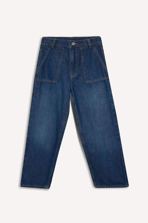 DeFacto Erkek Çocuk Wide Leg Geniş Bol Paça Jean Pantolon C4539A824AUNM28
