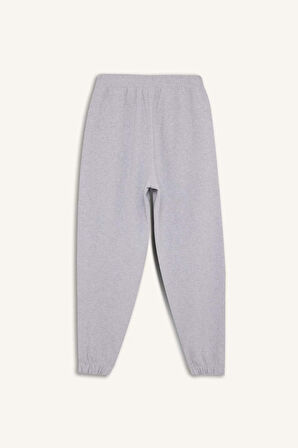 DeFacto Coool Basic Düz Jogger Eşofman Altı Beli Paçası Lastikli E1478AX24WNGR210