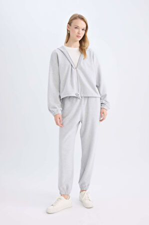 Coool Basic Düz Jogger Eşofman Altı Beli Paçası Lastikli