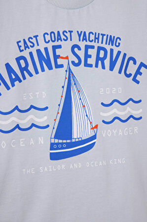 Erkek Bebek 2'li Takım Baskılı Kısa Kollu Tişört Beli Lastikli Şort