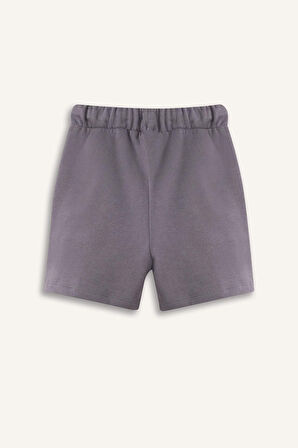 Erkek Bebek Beli Lastikli Baskılı Şort