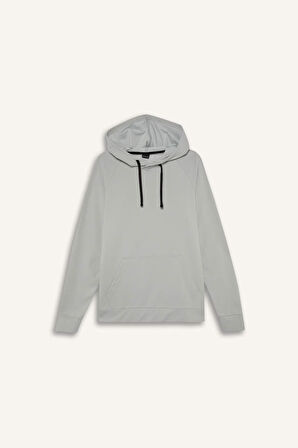 DeFactoFit Standart Fit Kapüşonlu Sporcu Sweatshirt D8014AX25SPGR91