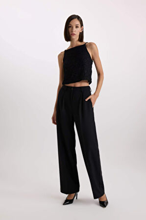 Yılbaşı Temalı Slim Fit Dar Kesim Tül Askılı Bluz