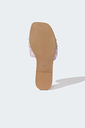 DeFacto Kadın İnci Detaylı Düz Taban Terlik E2501AX25SMPR50