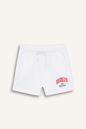 DeFacto Kız Çocuk Beli Lastikli Baskılı 2'li Şort Z8046A625SMRD256