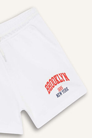 DeFacto Kız Çocuk Beli Lastikli Baskılı 2'li Şort Z8046A625SMRD256