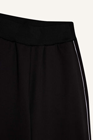 DeFactoFit Wide Leg Cepli Geniş Bol Paça Standart Boy Beli Lastikli Pike Eşofman Altı