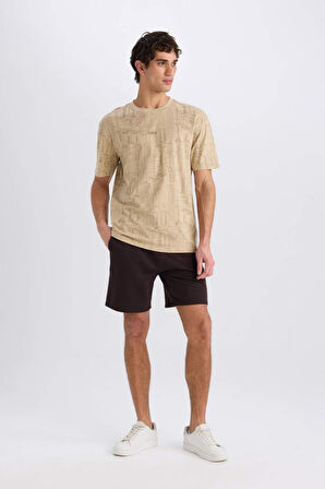 Regular Fit Düz Paça Basic Düz Şort