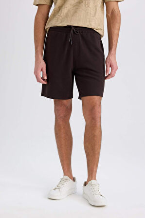 Regular Fit Düz Paça Basic Düz Şort