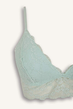 DeFacto Pedli Dantelli Kaplı Bralet-Fall in Love D7843AX25SPGN1169