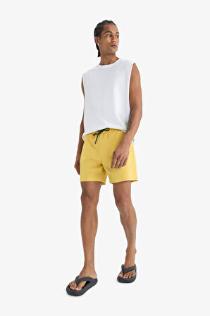 DeFactoFit Baskılı Esnek Dokulu Kısa Boy Sporcu Deniz Şortu C5138AX25HSYL468