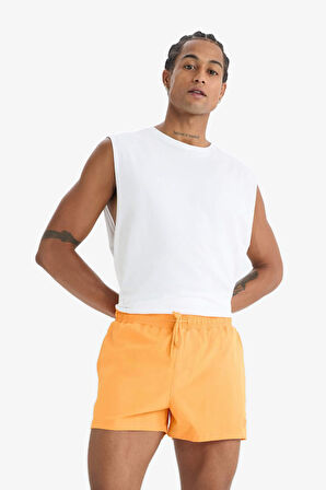 DeFactoFit Andy Baskılı Esnek Dokulu Kısa Boy Sporcu Deniz Şortu B5987AX25HSOG177