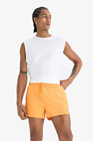 DeFactoFit Andy Baskılı Esnek Dokulu Kısa Boy Sporcu Deniz Şortu B5987AX25HSOG177