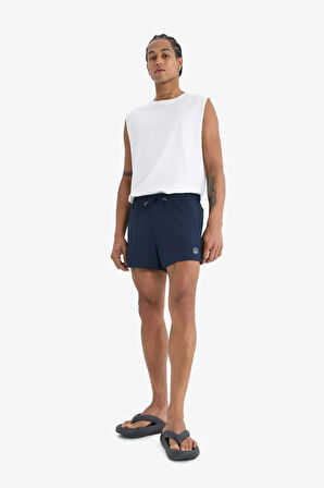 DeFactoFit Andy Baskılı Esnek Dokulu Kısa Boy Sporcu Deniz Şortu B5987AX25HSNV146