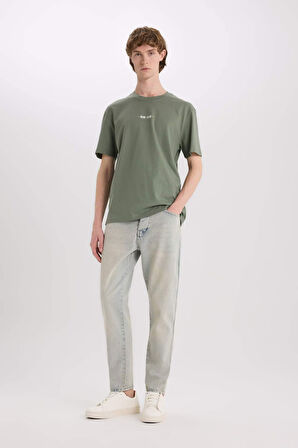 Art Hokusai Regular Fit Bisiklet Yaka Baskılı Kısa Kollu Tişört