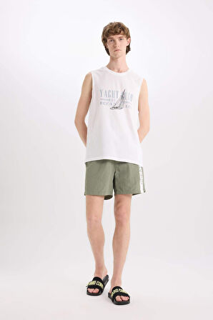 DeFacto File Astarlı Diz Üstü Deniz Şortu E0995AX25HSKH109